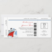 Uitnodigingen tot het inschepen van cruise Wedding (Voorkant)