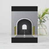 Uitnodigingen tot het merken van verkeerstunnelweg (Staand voorkant)