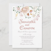 Uitnodigingen tot het Roos Floral Weddenschap (Voorkant)