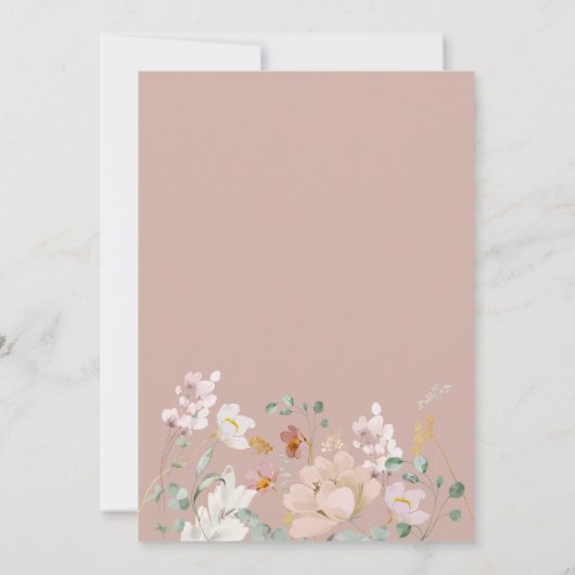 Uitnodigingen tot het Roos Floral Weddenschap (Achterkant)