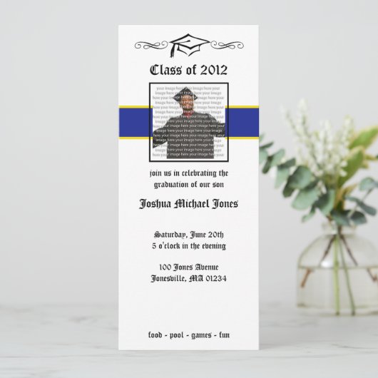 Uitnodigingen tot het studeren van de Blauwe en de (Staand voorkant)