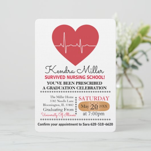 Uitnodigingen tot het studeren van de school voor  (Staand voorkant)