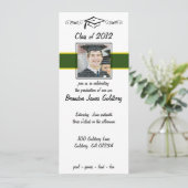 Uitnodigingen tot het studeren van groene en goude (Staand voorkant)