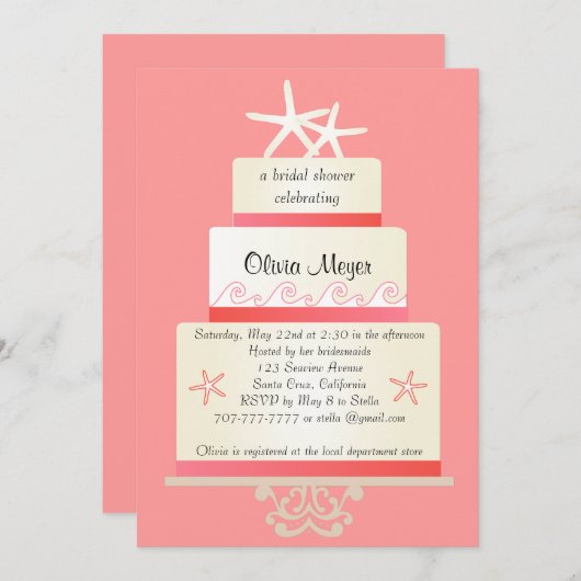 Uitnodigingen tot het uitzenden van de Starfish We (Voorkant / Achterkant)