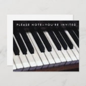 Uitnodigingen tot overweging Piano (Voorkant / Achterkant)