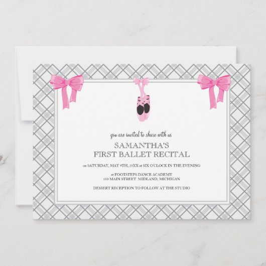 Uitnodigingen tot overweging van ballet (Voorkant)