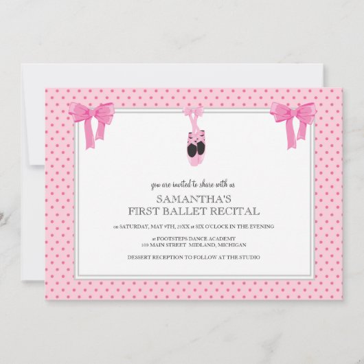 Uitnodigingen tot overweging van ballet (Voorkant)