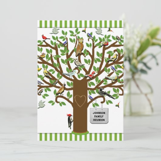 Uitnodigingen tot reünie (Staand voorkant)