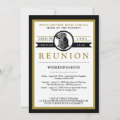 Uitnodigingen tot reünie van de middelbare school  (Voorkant)