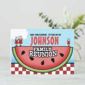 Uitnodigingen tot reünie van de Picnic-familie van (Staand voorkant)