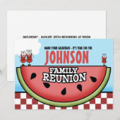 Uitnodigingen tot reünie van de Picnic-familie van (Voorkant / Achterkant)
