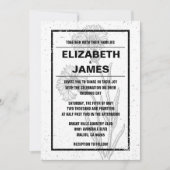 Uitnodigingen tot Rustische  bruine en zwarte brui (Voorkant)