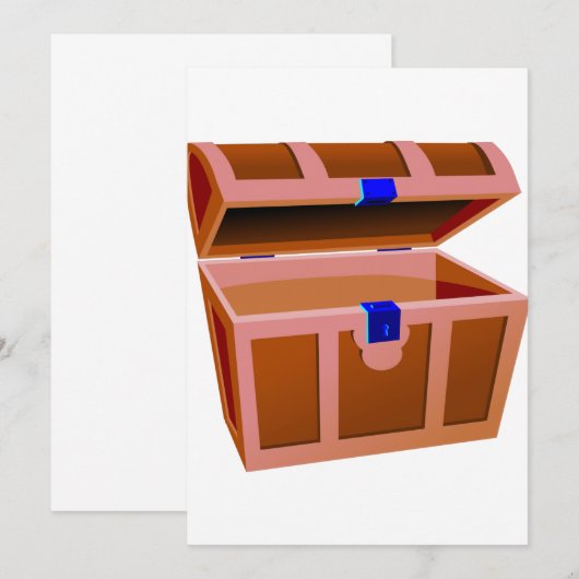 Uitnodigingen tot schatkist (Voorkant / Achterkant)