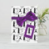 Uitnodigingen tot studeren - afstuderen vrouwen (Staand voorkant)