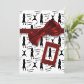 Uitnodigingen tot studeren - afstuderen vrouwen (Staand voorkant)