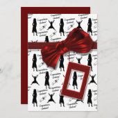 Uitnodigingen tot studeren - afstuderen vrouwen (Voorkant / Achterkant)