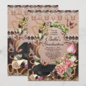 Uitnodigingen tot studeren meisjes (Voorkant / Achterkant)