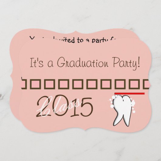 Uitnodigingen tot tandheelkundige beroepsopleiding (Voorkant / Achterkant)