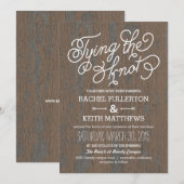 Uitnodigingen tot trouwe Bark Wedding (Voorkant / Achterkant)