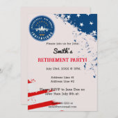 Uitnodigingen tot uittreding van de luchtmacht (Voorkant / Achterkant)