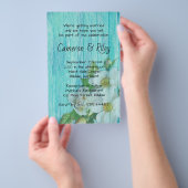 Uitnodigingen tot uitzending van de huwelijkswedst flyer (Hand)