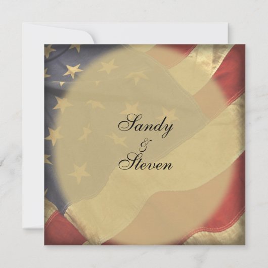 Uitnodigingen tot verdringing van Amerikaanse vlag (Achterkant)