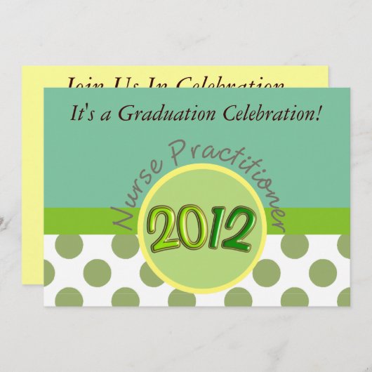 Uitnodigingen tot verpleging van verpleegkundigen (Voorkant / Achterkant)