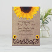 Uitnodigingen tot weddenschap tussen soonbloemen e (Staand voorkant)