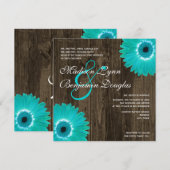 Uitnodigingen tot weddenschappen op het Rustic Bla (Voorkant / Achterkant)