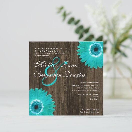 Uitnodigingen tot weddenschappen op het Rustic Bla (Staand voorkant)