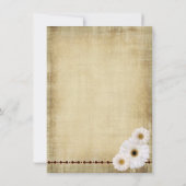 Uitnodigingen tot weduwschap in Rustic Country Dai (Achterkant)