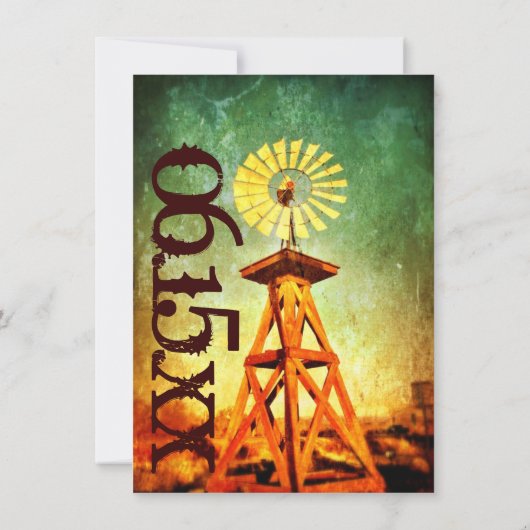 Uitnodigingen tot weduwschap met een stormachtig w (Achterkant)