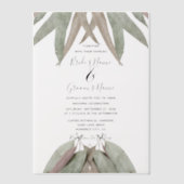 Uitnodigingen tot weduwschap met eucalyptus (Voorkant)