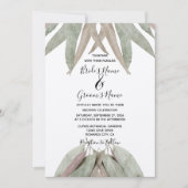 Uitnodigingen tot weduwschap met eucalyptus (Voorkant)