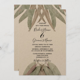 Uitnodigingen tot weduwschap met eucalyptus