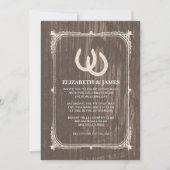 Uitnodigingen tot weduwschap met Hoefijzers (Voorkant)