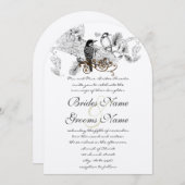 uitnodigingen tot weduwschap over vogels (Voorkant / Achterkant)