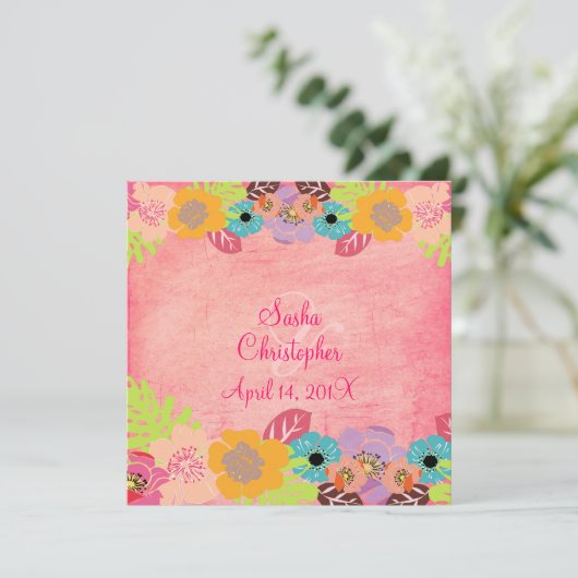 Uitnodigingen tot weduwschap tussen Leis en Luau (Staand voorkant)