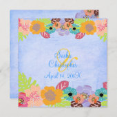 Uitnodigingen tot weduwschap tussen Leis en Luau (Voorkant / Achterkant)