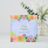 Uitnodigingen tot weduwschap tussen Leis en Luau (Staand voorkant)