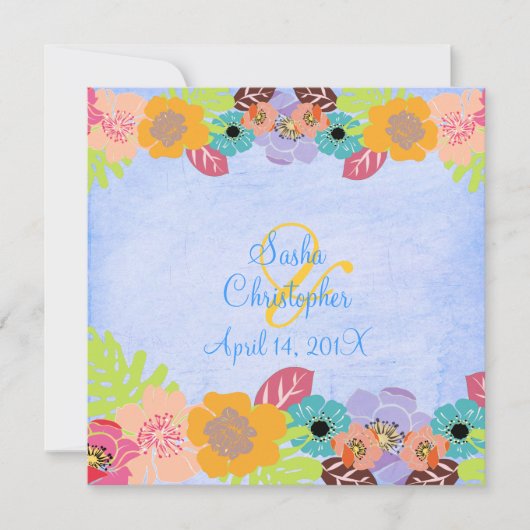 Uitnodigingen tot weduwschap tussen Leis en Luau (Voorkant)