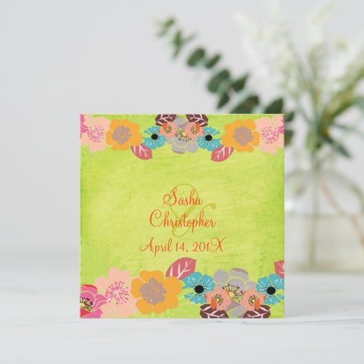 Uitnodigingen tot weduwschap tussen Leis en Luau (Staand voorkant)