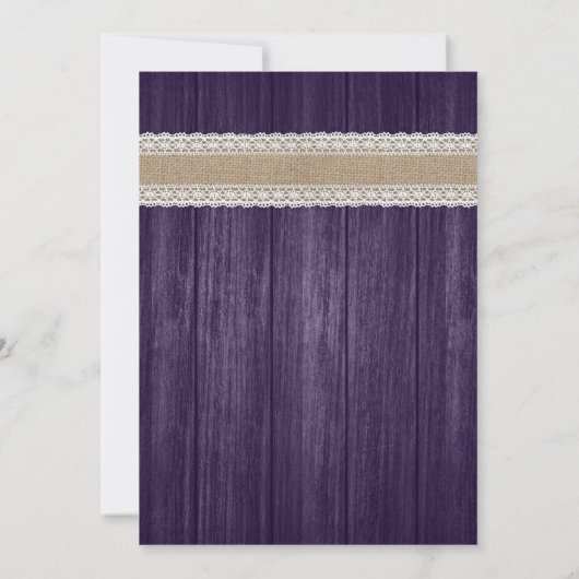 Uitnodigingen tot weduwschap tussen Paars en zonne (Achterkant)