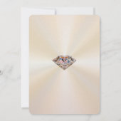 Uitnodigingen  trouwdag jubileum Roze Goud, Persoo (Achterkant)