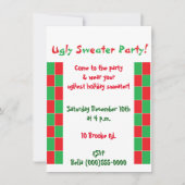 Uitnodigingen "Ugly Sweater Party" (Voorkant)