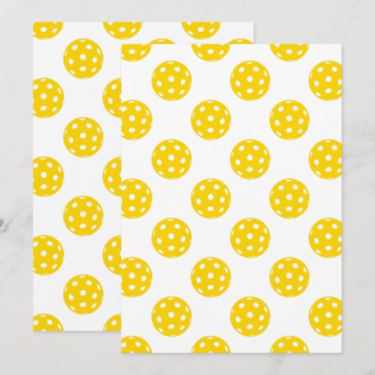 Uitnodigingen uitvindingen van Pickleball Cards (Voorkant / Achterkant)