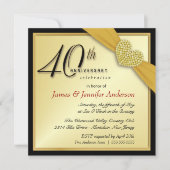 Uitnodigingen van 40e verjaardag van de partij - G (Voorkant)