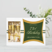 Uitnodigingen van 73e verjaardag (Staand voorkant)