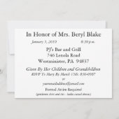 Uitnodigingen van 73e verjaardag (Achterkant)