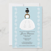 Uitnodigingen van Afrikaanse Amerikaanse  Bridal-d (Voorkant)